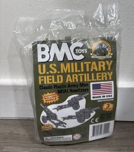 BMC Marx Recast Battleground HOWITZERS OD Green Plastic Army Men Field Artillery - Picture 1 of 5