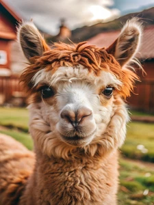 Llama Alpaca Farm Rustic Cattle Cowboy High Quality Canvas/Photo Paper PA68 - Picture 1 of 6