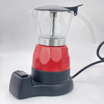 3 Cup Electric Italian Coffee Maker Rich Coffee Concentration Home Use - Image 1 of 4