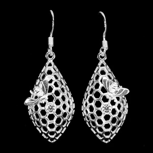925 Sterling Silver Earrings Round Simulated Cz Gemstone Jewelry - Picture 1 of 14