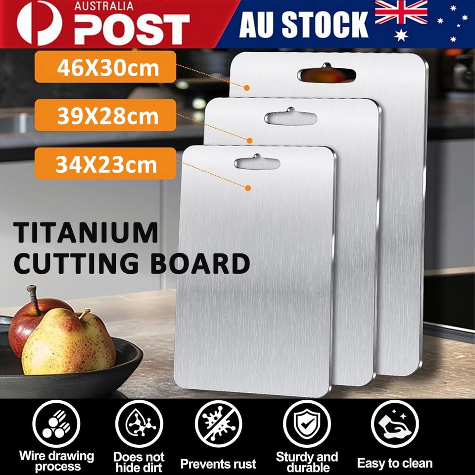 Titanium Cutting Boards Double-Sided Chopping Board for Kitchen Camping - image 1 of 4