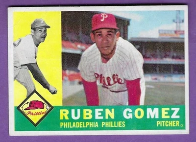 1960 Topps - #82  Ruben Gomez - Philadelphia Phillies - Vg+ - Image 1 of 2