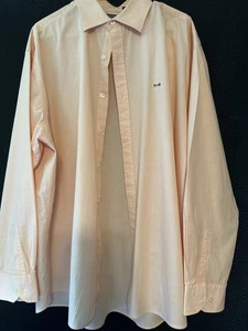 Camisa Le Tigre Melocotón Abotonada Para Hombre 3XL Manga Larga Naranja Tigre - Imagen 1 de 4