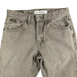 Lee Regular Fit Jeans Mens 31x30 Brown Casual Everyday Cotton Denim Pants - Picture 1 of 8