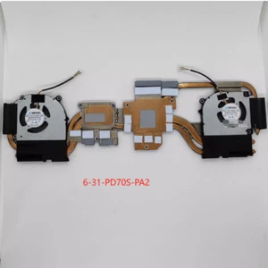 GPU+CPU Cooling Fan For CLEVO PD70S  6-31-PD70S-PA2  Heatsink - Picture 1 of 1