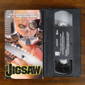 JIGSAW (2002) - RARE VHS Horror - Full Moon Pictures - TESTED in GREAT CONDITION - Picture 1 of 8