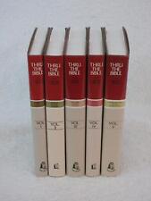 Lot of J. Vernon McGee THRU THE BIBLE 5 Vol Set Thomas Nelson 1981