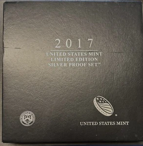 2017-S Limited Edition Silver Proof Set - 8 Coin Set in OGP  Free US Shipping HT - Picture 1 of 3