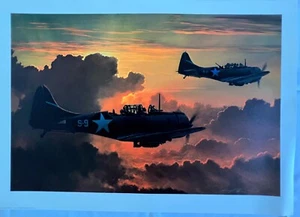 Dauntless Against a Rising Sun William  Phillips Signed and Numbered AP Print - Picture 1 of 7