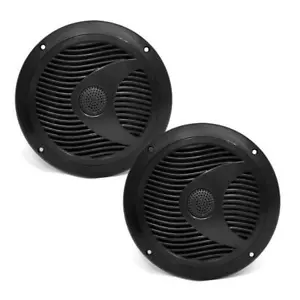 150W 6.5" Inch Coaxial Marine Boat Waterproof Audio Speakers Pyle PLMR60B - Picture 1 of 5