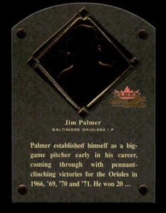 2002 Fleer Fall Classic #22 HF Jim Palmer HOF Plaque #/1990 - Picture 1 of 2