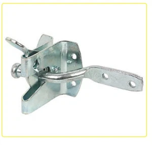 AUTO GATE LATCH CATCH GARDEN YARD GATE DOOR With Striker Quality Zinc Finish - Picture 1 of 1