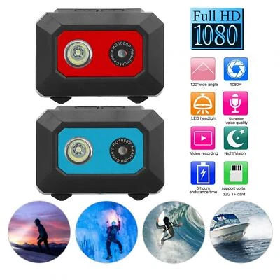 Outdoor Mini Action Cam Sports Camera Helmkamera 120° Weitwinkel DVR Rekorder - Bild 1 von 4