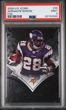 2008 Upper Deck Icons - Adrian Peterson - Foil #56 Mint PSA 9 POP 1 Vikings