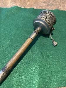 Vintage Tibetan Buddhist Handcrafted Spinning Hand Held Prayer Wheel - Picture 1 of 6