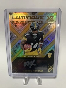 2022 Panini XR Luminous Endorsements George Pickens /99 Silver Ink Rookie Auto - Picture 1 of 2