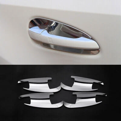 Para Benz B C E GLK ML GL GLE GLS Clase 4 piezas Cromo Manija de Puerta Cuenco Cubierta Borde Foto 1 de 4