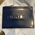 Mugler Navy Blue Angel Elixir Pouch Bag - Clutch Cosmetic Makeup Bag - New !