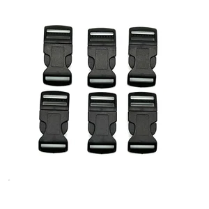 Lot Of 6 ACW Curved Plastic Side Release Buckles Size 1 Inch - Picture 1 of 12