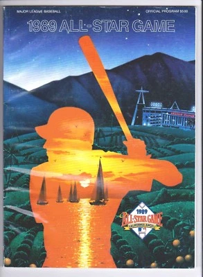 1989 MLB All Star Program KC Royals Bo Jackson MVP 1st All Star Home Run CLEAN - Image 1 of 3