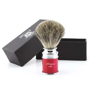 Red Color Original Real Badger Hair Bristles Shaving Brush Men Grooming - Picture 1 of 1