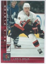 2001-02 Be A Player Memorabilia CHRIS BALA Ottawa Senators RUBY Rookie SP #/200
