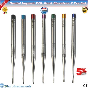 Dental Periodontal PDL Elevators Luxating Root Elevators Precise Serrated Tips* - Picture 1 of 8