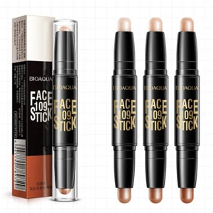 BIOAQUA Play 109 Face Stick Contour Duo 2 in 1 Highlighter Pencil 3 Kind etude - Picture 1 of 12
