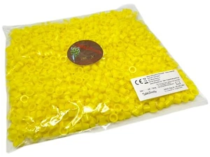 INKgrafiX® 1000 gelbe Farbkappen S - TATTOO Caps Hütchen Tribal Jewelry Farbe - Bild 1 von 6
