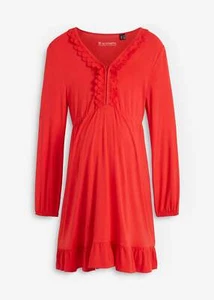 Neu Umstands/Still-Kleid mit Spitze Gr. 48/50 Erdbeere Langarm Freizeitkleid - Bild 1 von 1