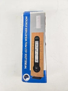 La Crosse Technology Wetterstation 433 MHz WS-7049 NAT gerahmt in Holz - Bild 1 von 5