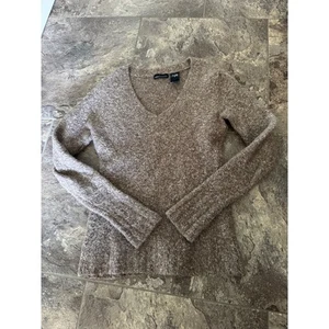 Vintage Moda International Womens Wool Sweater Small V Neck Knit Blend - Picture 1 of 7