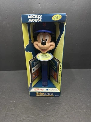 2008 Giant Pez Disney Mickey Mouse New York Mets Candy Roll Dispenser (NIB) - Image 1 of 4