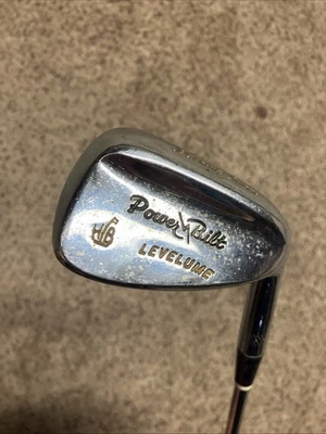VINTAGE HB PowerBilt Levelume Pitching Iron Wedge Stiff Steel RH ~ ALL ORIGINAL~ - Image 1 of 4