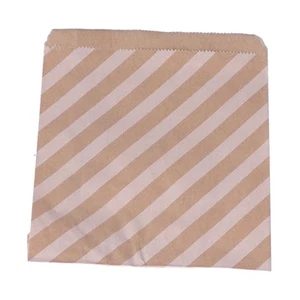 50pcs Paper Candy Bags Disposable Safe Decorative Food Flat Kraft Favor Bags - Picture 1 of 12