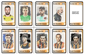 DUNDEE UNITED FC - 25/26 SCOTTISH PREMIERSHIP BASE SET - by Shirt & Club - Picture 1 of 4