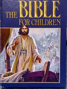 The Bible For Children Vintage 1981 Illustrated Simplified Text Old/New Testimen - Bild 1 von 6
