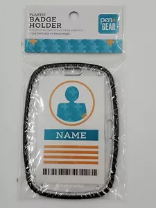 Pen & Gear Badge Holder Name Tags Use Vertically Or Horizontally - Black - Picture 1 of 8