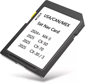 Fits 2025 Mazda CX-30, CX-50 HYBRID, CX-70 Navigation SD Card Map USA/CAN/ME - Picture 1 of 8
