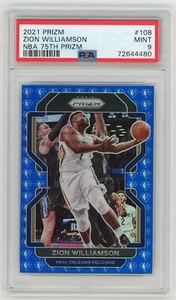 2021 Prizm Zion Williamson NBA 75th Prizm SSP #108 PSA 9 Mint - Picture 1 of 2