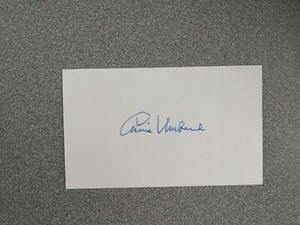 ARNIE ARNOLD UMBACH 1964 BRAVES SIGNED AUTOGRAPHED INDEX CARD - FREE SHIPPING