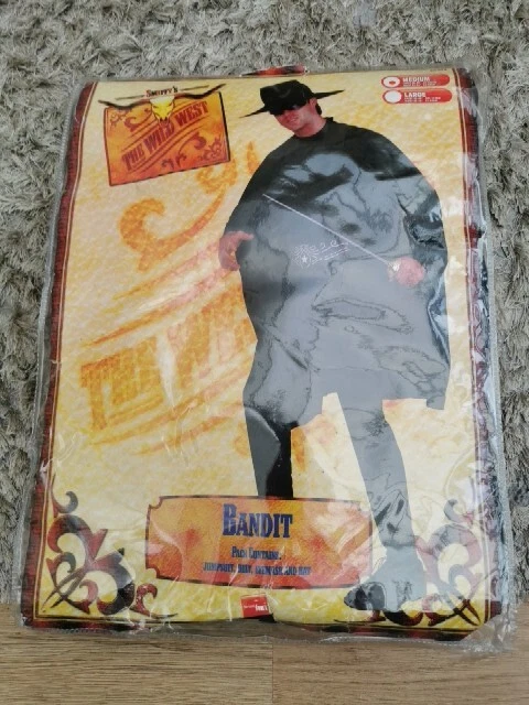 Para hombre Elegante Vestido Disfraz Bandido Smiffys El Salvaje Oeste Nuevo Mediano Foto 1 de 1