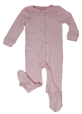 EX MOTHERCARE Ex Chainstore Strampler Neugeborene bis 6-9 Monate rosa Streifen Mädchen NEU