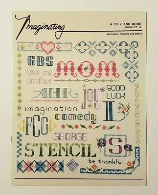 A To Z And More, Alphabets Borders Motifs, Cross Stitch, Imaginating Booklet 18 - Image 1 of 4