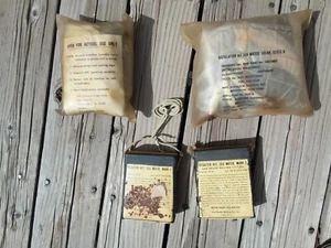 2 VNTG 50s Desalt Kits + 2 Solar Water Distill Kits Aviation Military Navy Pilot - Picture 1 of 7