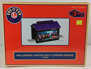 LIONEL LIGHTED HALLOWEEN HALF COVERED BRIDGE O GAUGE Train Tunnel 2129330 NEW - Picture 1 of 15
