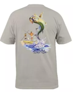 CAMISETA DE BOLSILLO SALT LIFE OLIVE S/S ""MARQUESAS SUNRISE"" Para hombre GRANDE - NUEVA CON ETIQUETAS - Imagen 1 de 1