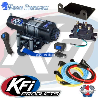 Kfi 3000Lb Winch Set And Mounting Kit fit Yamaha Bruin 350 2x4 4x4 04-06 - Image 1 of 2