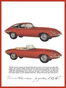1962 Jaguar XK-E New Metal Sign: 150 MPH - This is the NEW XK-E - Picture 1 of 1