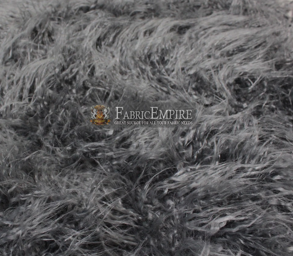 Tecido de pele sintética pilha longa ovelha da Mongólia / 64"W / Vendido por jarda - Imagem 1 de 1